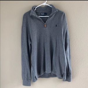 Polo by Ralph Lauren Pullover Medium Grey Zipper